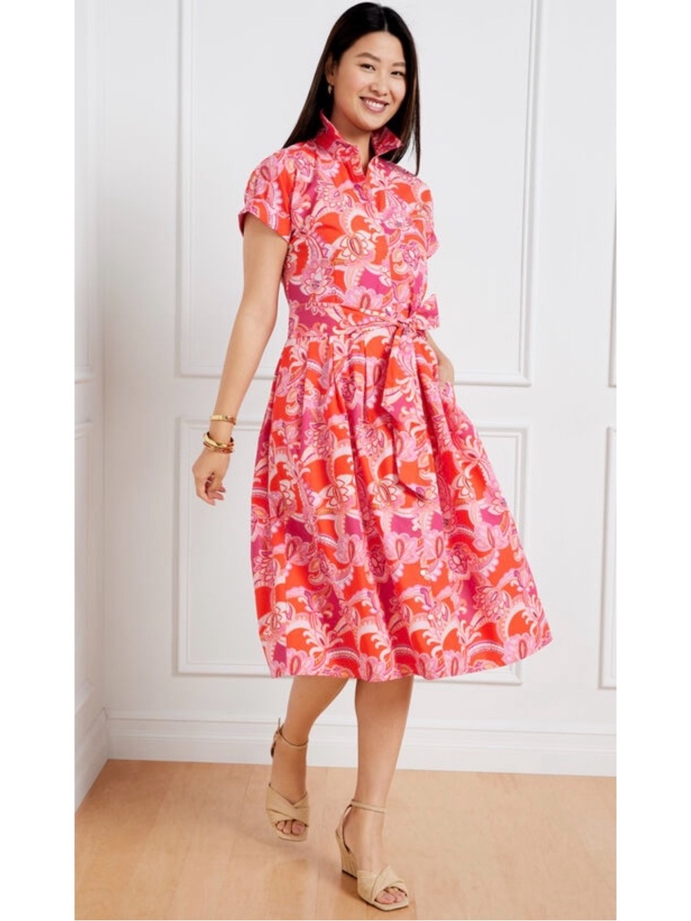 Talbots The Sutton Shirtdress in Charming Floral - Size 12